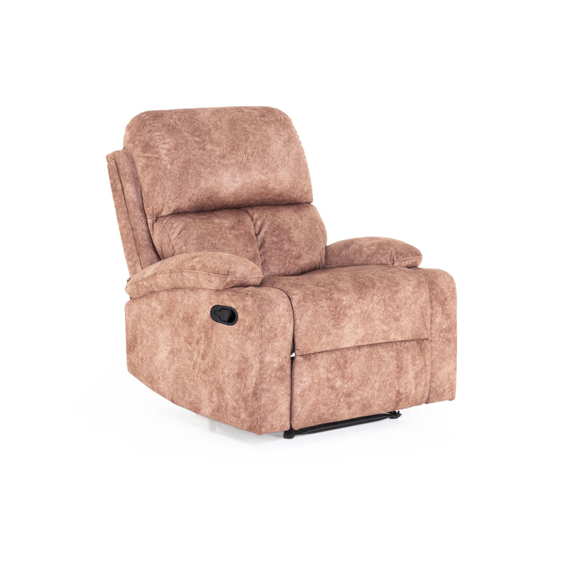 Manila Recliner Sofa In Mustard Light Brown Colour