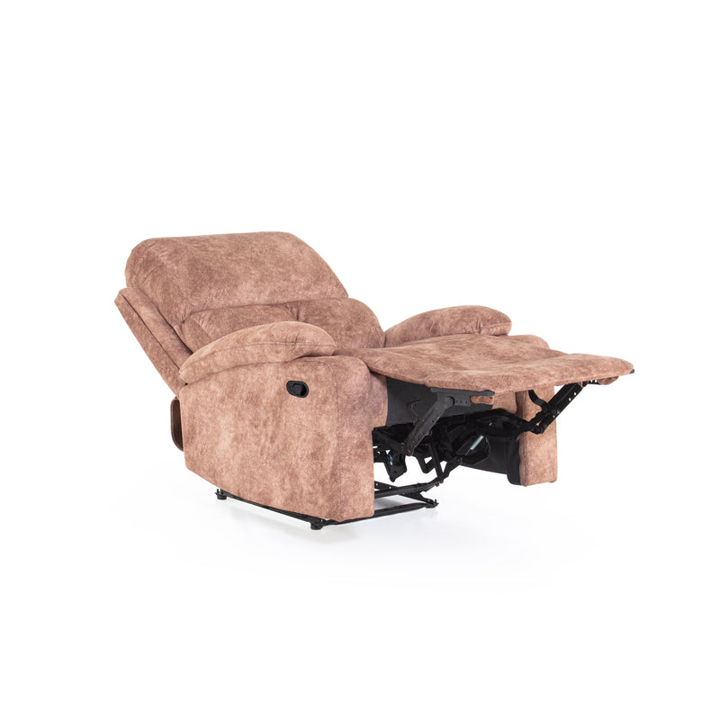 Manila Recliner Sofa In Mustard Light Brown Colour