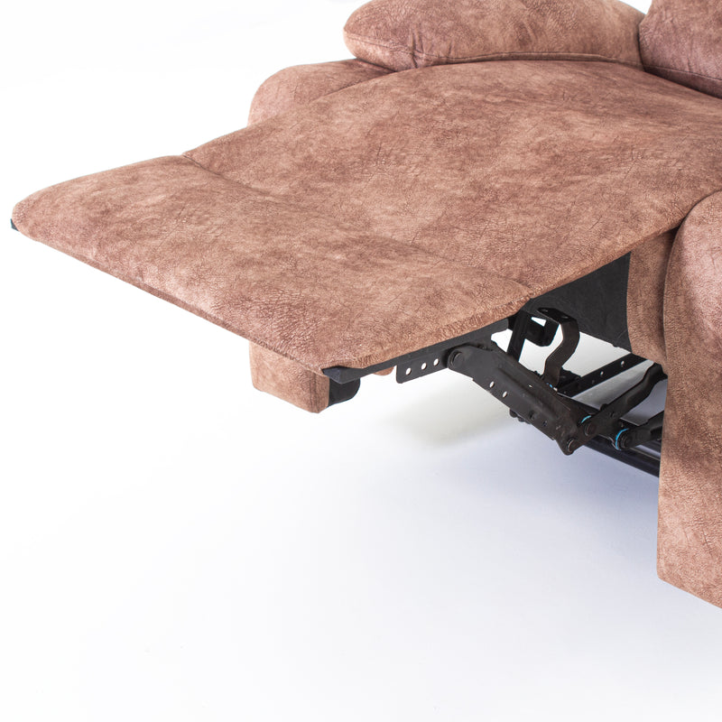 Manila Recliner Sofa In Mustard Light Brown Colour